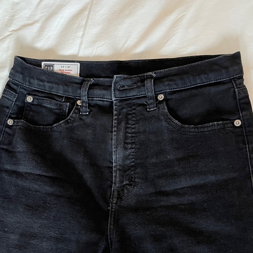 GAP Sky High True Skinny Jeans - Black - Picture 3 of 6